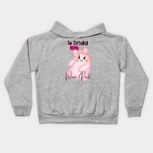 Speech language pathology assistants, SLPA, Halloween October breast cancer awareness. Kids Hoodie